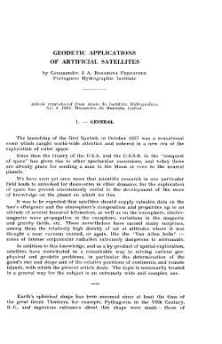 geodetic applications of artificial satellites