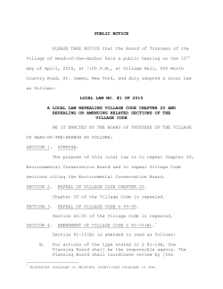 public notice - Head of the Harbor