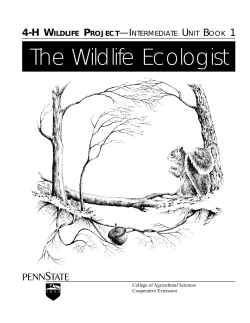 The Wildlife Ecologist - Department of Ecosystem Science and