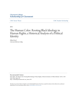 The Human Color - Scholarship @ Claremont