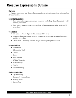 Creative Expressions - Great Smoky Mountains Institute at Tremont