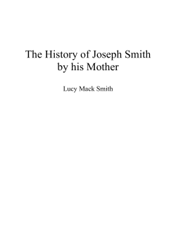 The History of Joseph Smith by his Mother
