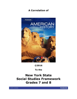 New York State Social Studies Framework Grades