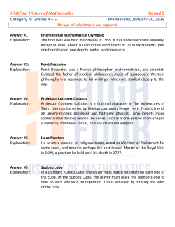 H4 History of Mathematics R5 G4