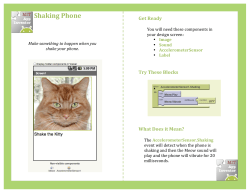 Shaking Phone - MIT App Inventor