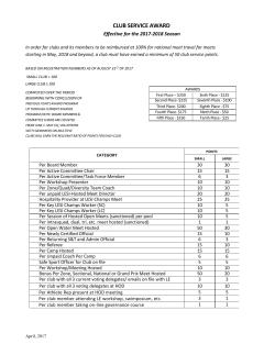 club service award - Lake Erie Swimming