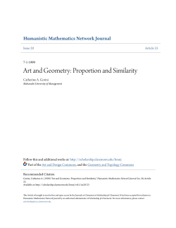 Art and Geometry: Proportion and Similarity