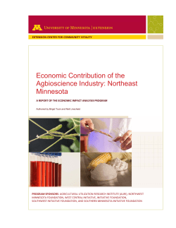 Economic Contribution of the Agbioscience Industry: Northeast