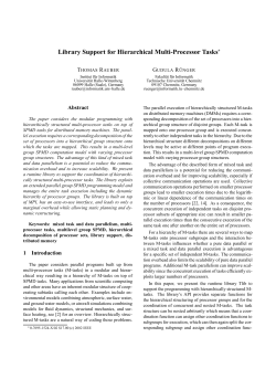 Library Support for Hierarchical Multi