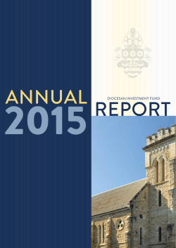 ANNuAl 2015report - Diocesan Investment Fund