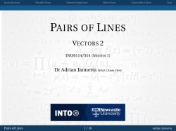 pairs of lines