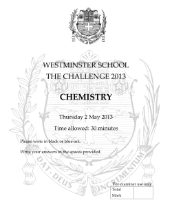 chemistry - westminster.org.uk
