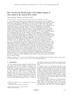 How well does the ERA40 surface water budget compare to