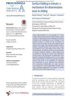 Surface folding in metals: a mechanism for delamination wear in