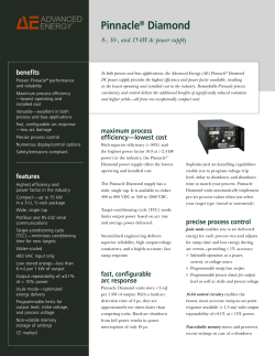 Pinnacle Diamond 8-, 10-, and 15-kW dc power