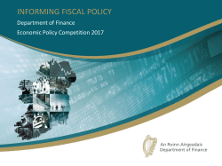 Informing Fiscal Policy