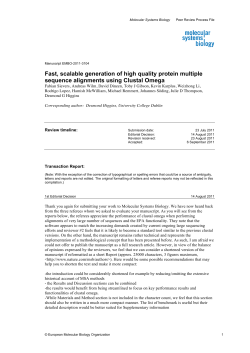 Fast, scalable generation of high quality protein multiple sequence