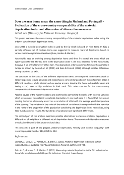 Does a warm home mean the same thing in Finland and Portugal