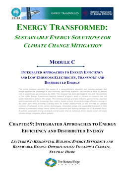 Energy Transformed - The Natural Edge Project