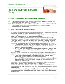 FNS DBS Accomplishments document 062513