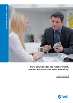 SMC Solutions for the measurement, removal and control of static