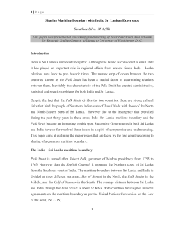 Sharing Maritime Boundary with India