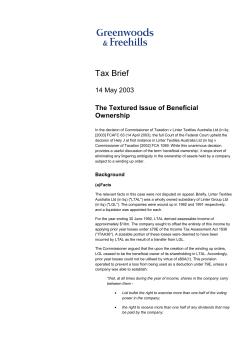 The Textured Issue of Beneficial Ownership