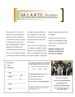 The beauty of P.A.`L.A.N.T.E. Harlem is that it reflects who we are in