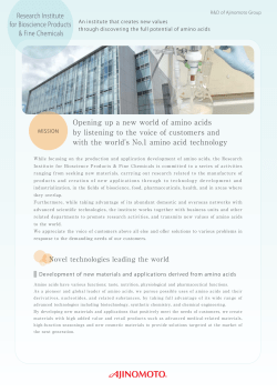 Opening up a new world of amino acids by listening to the voice of