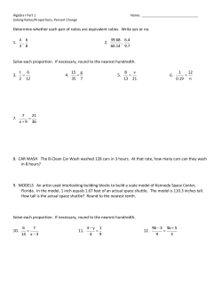 Day 04 - Ratios, Proportions and Percent of Change