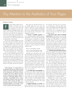 Pay Attention to the Aesthetics of Your Pages