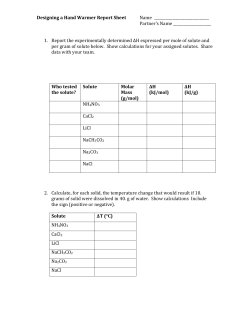 Designing a Hand Warmer Report Sheet Name Partner`s