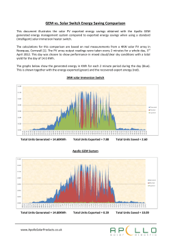 Apollo comparison pdf. - Solar Energy Alliance