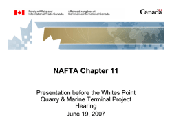 NAFTA Chapter 11