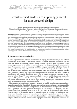 Semistructured models are surprisingly useful for user