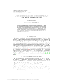 A note on the principal parts on projective space an