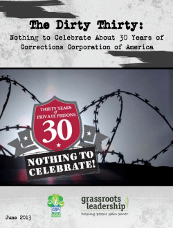 The Dirty Thirty - Grassroots Leadership