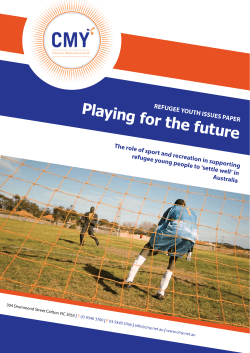 Playing for the future - Centre For Multicultural Youth
