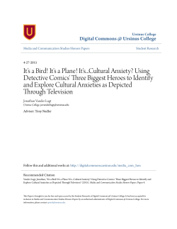 It`s...Cultural Anxiety? - Digital Commons @ Ursinus College