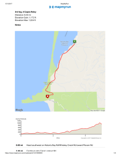3rd leg, 3 Capes Relay Distance: 5.02 mi Elevation Gain: 1,172 ft
