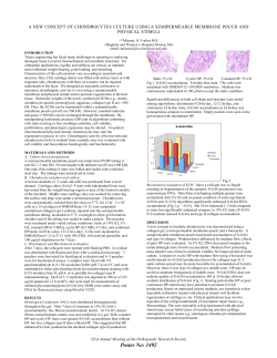 a new concept of chondrocytes culture using a semipermeable