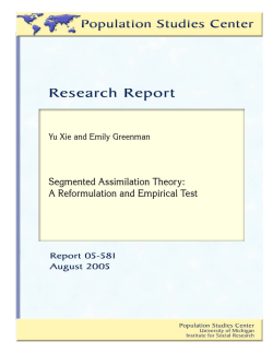 Segmented Assimilation Theory
