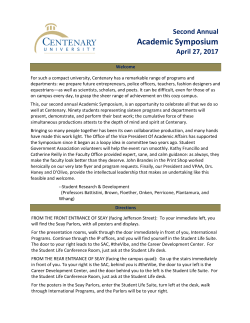 please click here - Centenary University