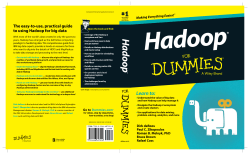 Hadoop For Dummies