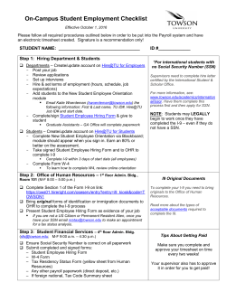 New Hire Checklist