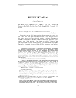 the new leviathan - University of Texas School of Law