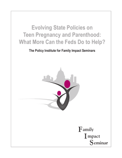 Evolving State Policies on Teen Pregnancy and