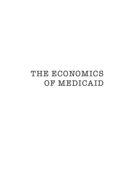 the economics of medicaid