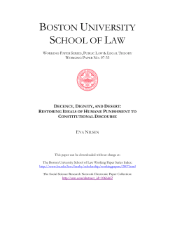 BOSTON UNIVERSITY SCHOOL OF LAW