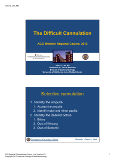 The Difficult Cannulation - s3.gi.org